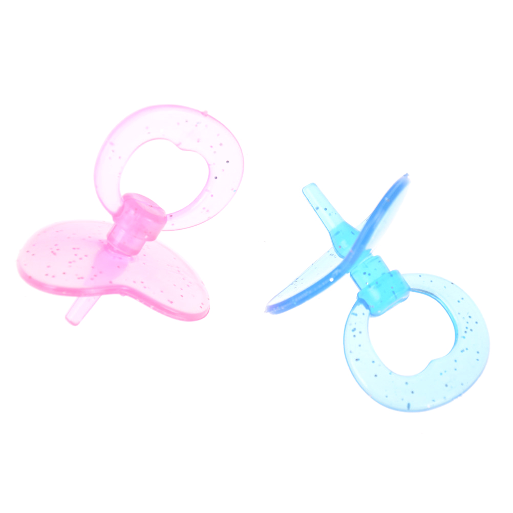 Baby Nursery Dolls - 2 ชิ้น/ชุด จุกนมหลอกตุ๊กตาเด็ก สีสุ่ม ของเล่นเสริมสร้างจินตนาการสำหรับเด็กผู้หญิง ของขวัญ
