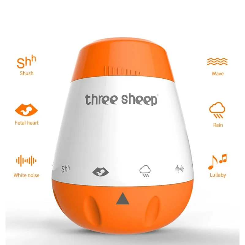Baby Sound Machine White - เด็กเครื่องเสียงสีขาวสมาร์ทเพลงเซ็นเซอร์เสียงทารก Bad Sleep Helper Therapy Sound