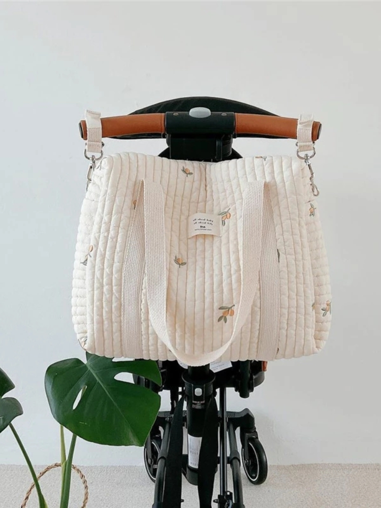 Baby Bag Nursery - เกาหลีสไตล์ทารกแรกเกิด Care กระเป๋าผ้าอ้อม Mummy กระเป๋าสะพายเย็บปักถักร้อย Quilted