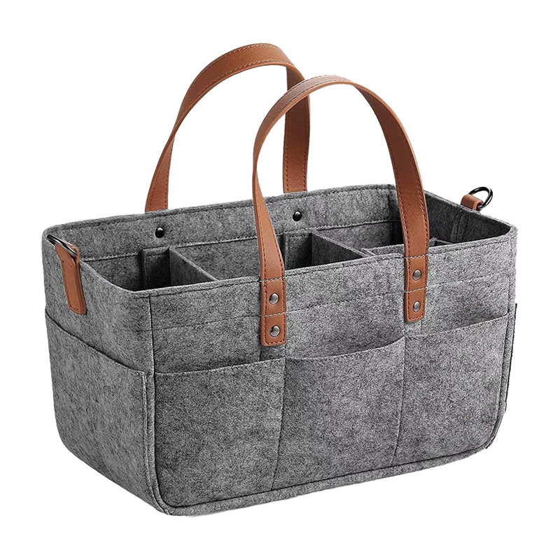 Baby Bag Nursery - ตะกร้าเก็บของเด็กอ่อนสำหรับรถยนต์ กระเป๋าใส่ผ้าอ้อมเด็กพร้อมหูหิ้ว กล่องเก็บของสำหรับเปลี่ยนผ้าอ้อมเด็ก