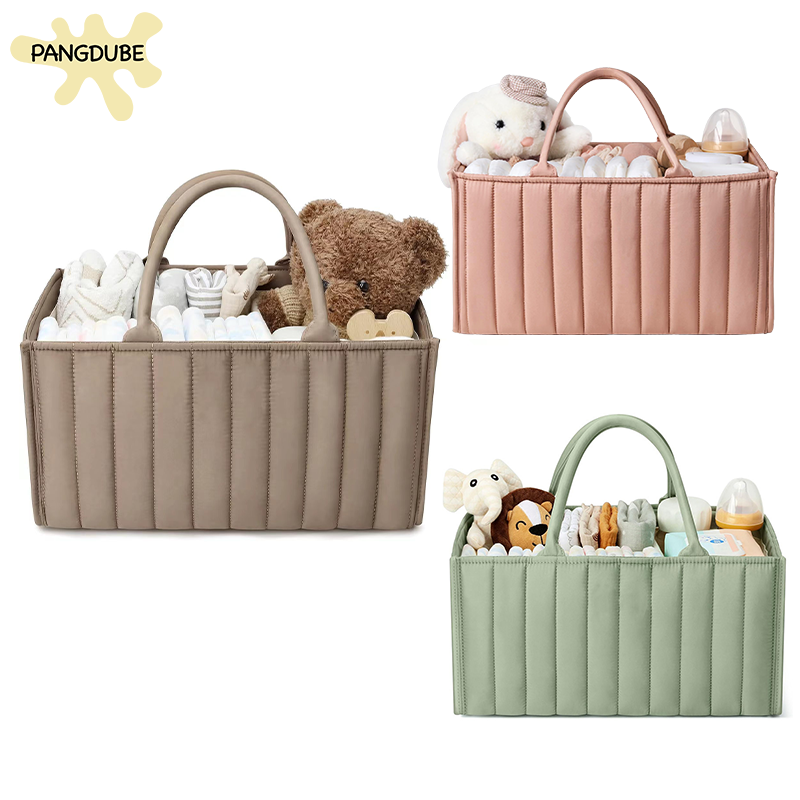 Baby Bag Nursery - PANGDUBE กระเป๋าใส่ผ้าอ้อมเด็ก ที่เก็บผ้าอ้อมและตะกร้าจัดระเบียบ ตะกร้าเก็บของใช้เด็ก กระเป๋าใส่ของใช้แม่ กระเป๋าใส่ผ้าอ้อม
