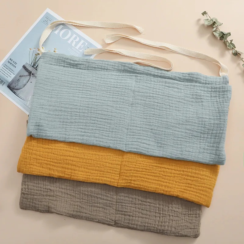 Baby Bag Nursery - 1/2 ชิ้น กระเป๋าเก็บของสำหรับเปลเด็ก กระเป๋าแขวนข้างเตียง 2 ช่อง