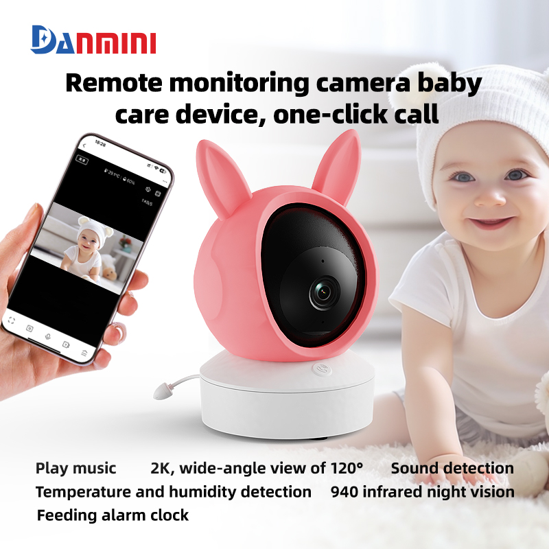 Wearable Baby Monitor - กล้องดูเด็กดิจิตอล Danmini 1080P ควบคุมผ่านแอป Tuya รองรับการสื่อสารสองทาง
