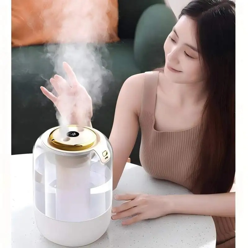 Baby Nursery Humidifier - เครื่องเพิ่มความชื้นในอากาศรุ่นใหม่ปี 2025 เงียบเป็นพิเศษ พ่นละอองน้ำเย็นขนาดใหญ่ ปลอดภัยสำหรับห้องนอน ห้องเด็ก