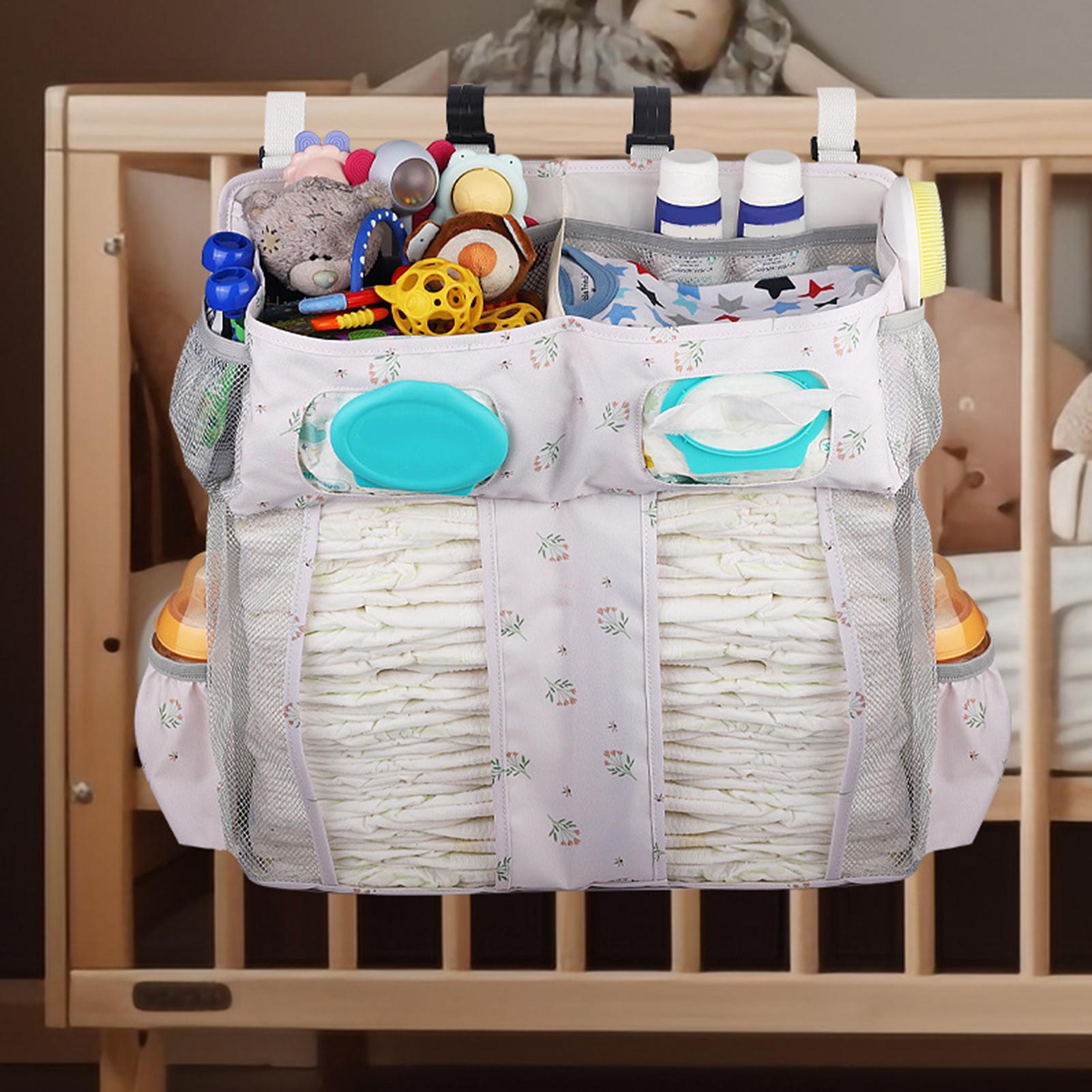 Baby Bag Nursery - แขวนเปลเด็กกระเป๋าทารก Essentiales ผ้าอ้อมผ้าอ้อมสําหรับขวดนมผ้าเช็ดทําความสะอาด Bib Cribs เนอสเซอรี่กระเป๋า