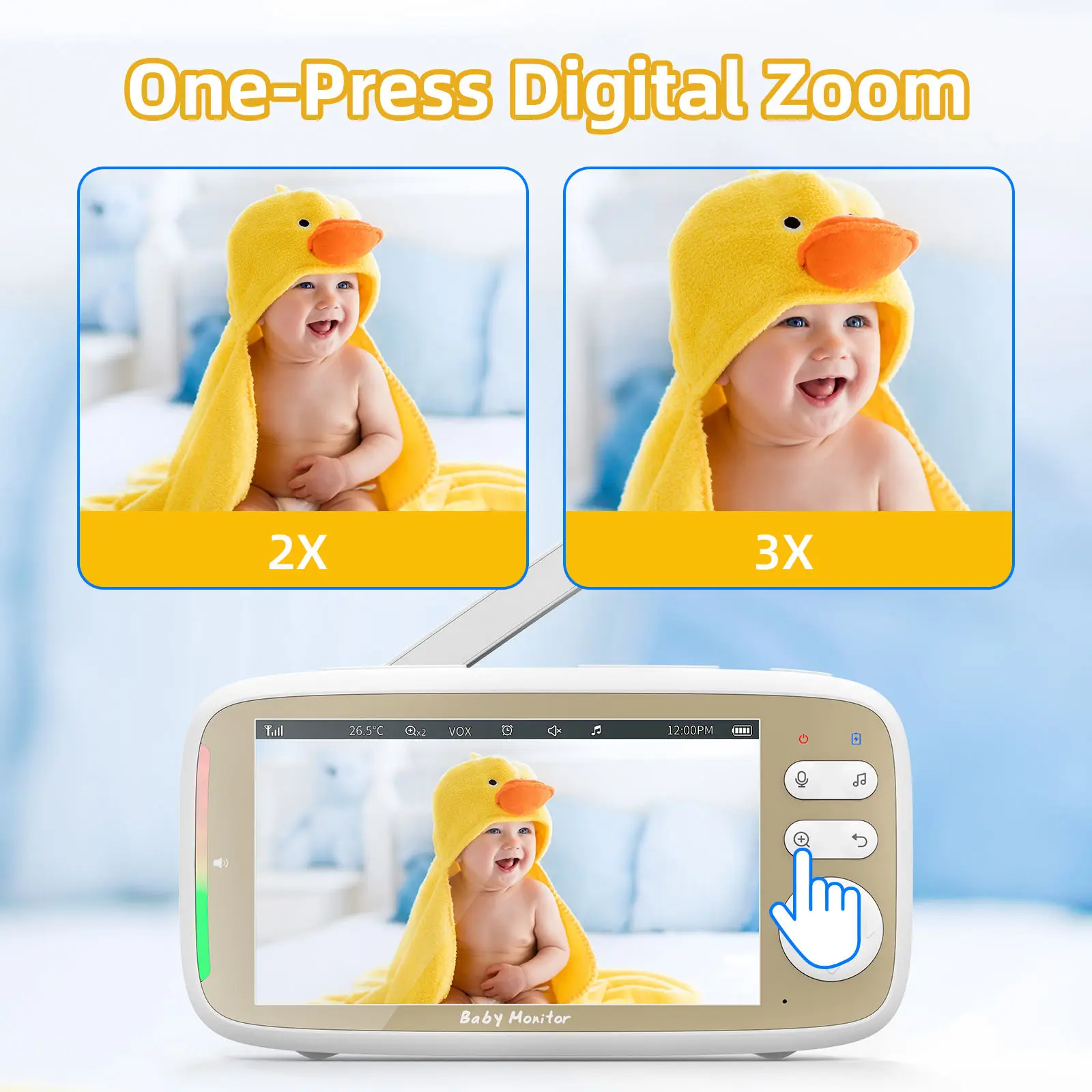 VB803 PRO Baby Monitor 2pcs Zo - Wearable Baby Monitor บทวิจารณ์และราคา