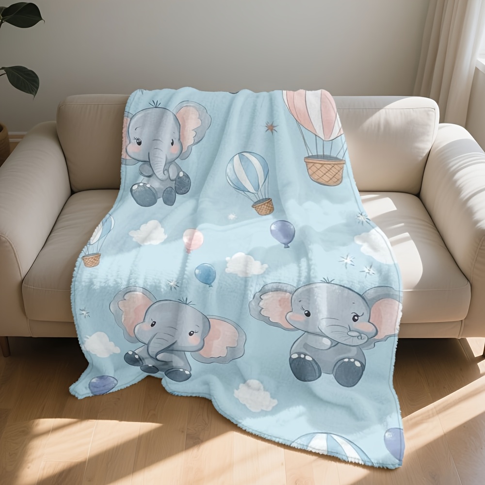 ผ้าห่มลายช้างน้อยน่ารัก ธีมบอล - Baby Nursery Hot Air Balloon Theme บทวิจารณ์และราคา