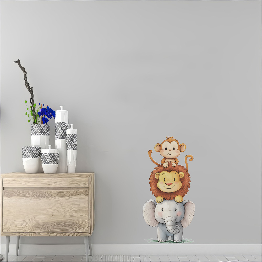 สติ๊กเกอร์ติดผนังรูปสัตว์ป่าแส - Baby Nursery Elephant บทวิจารณ์และราคา