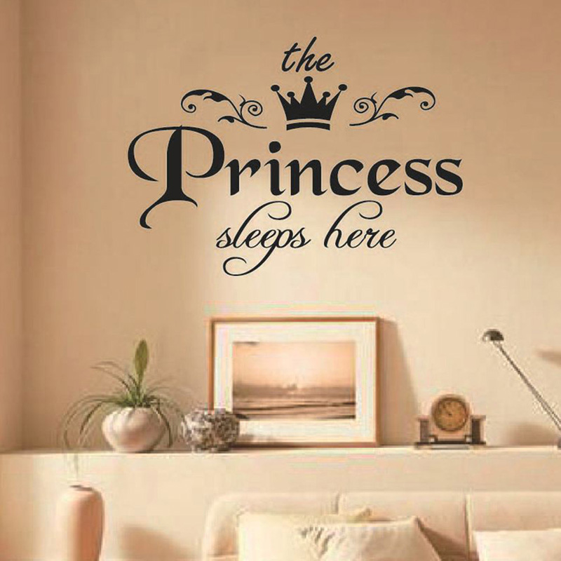 เจ้าหญิงนอนหลับที่นี่สติ๊กเกอร - Baby Nursery Wallpaper Girl บทวิจารณ์และราคา