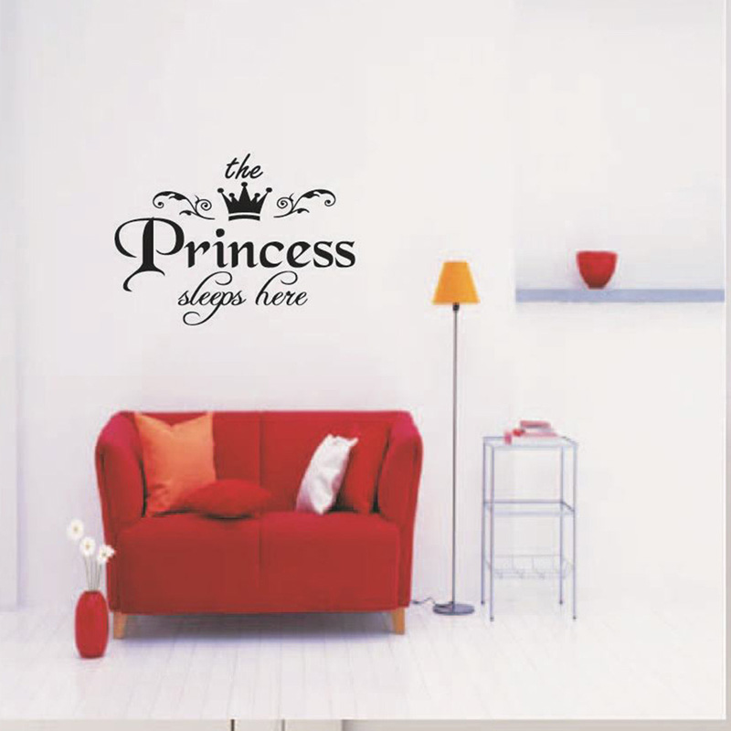 เจ้าหญิงนอนหลับที่นี่สติ๊กเกอร - Baby Nursery Wallpaper Girl บทวิจารณ์และราคา