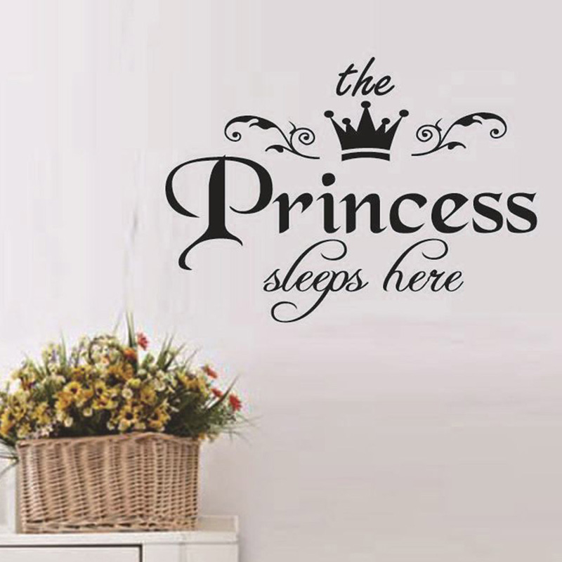 เจ้าหญิงนอนหลับที่นี่สติ๊กเกอร - Baby Nursery Wallpaper Girl บทวิจารณ์และราคา