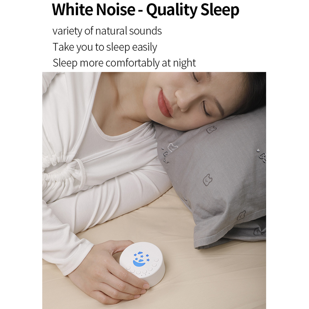 เครื่องช่วยนอนเด็กแบบตั้งโต๊ะ  - Baby Sound Machine White บทวิจารณ์และราคา