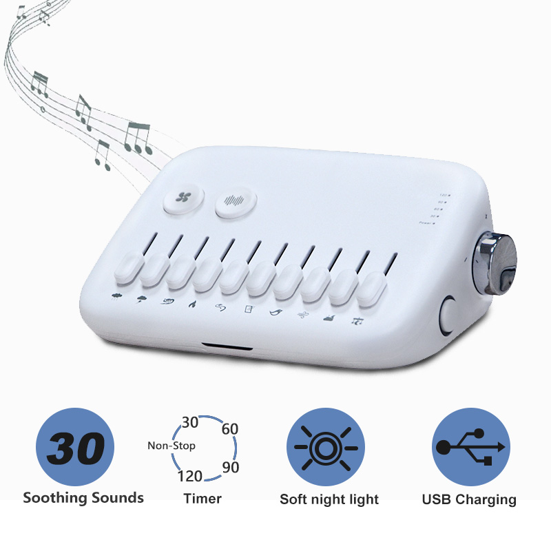 เครื่องเสียงไวท์นอยส์แบบชาร์จ  - Baby Sound Machine White บทวิจารณ์และราคา