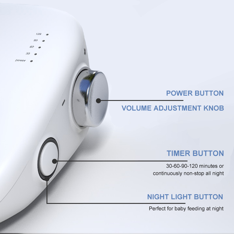 เครื่องเสียงไวท์นอยส์แบบชาร์จ  - Baby Sound Machine White บทวิจารณ์และราคา