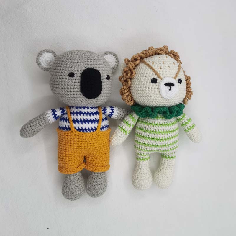 เด็กโครเชต์ตุ๊กตา Lion Koala F - Baby Nursery Dolls บทวิจารณ์และราคา