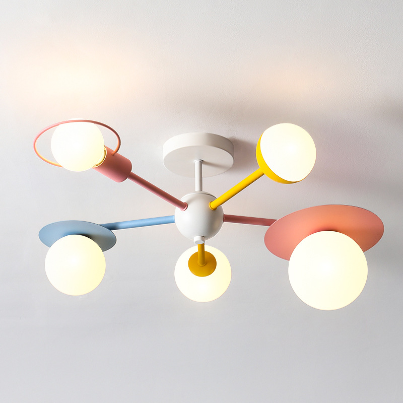 Nordic เด็กห้องนอนโคมไฟระย้าโค - Baby Nursery Chandelier บทวิจารณ์และราคา