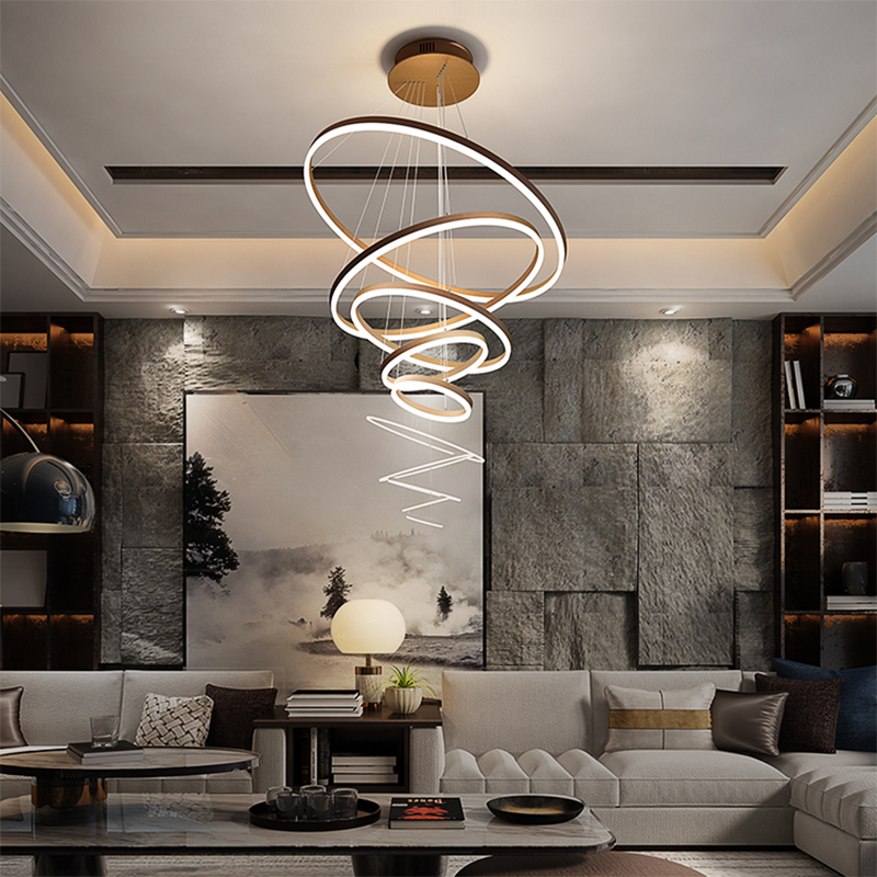 โคมไฟระย้า LED ติดเพดาน6วงแบบน - Baby Nursery Chandelier บทวิจารณ์และราคา