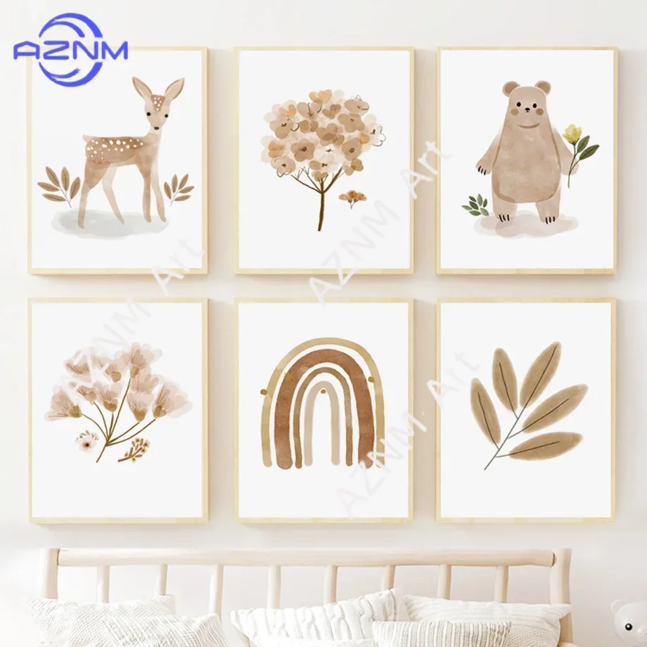ภาพพิมพ์บนผ้าใบสำหรับตกแต่งผนั - Baby Nursery Paintings บทวิจารณ์และราคา
