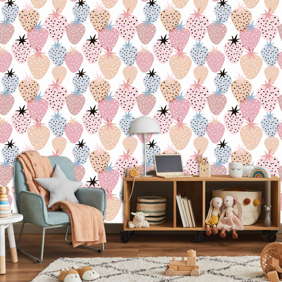 12+ วอลเปเปอร์ลายสตรอเบอร์รี่น - Baby Nursery Wallpaper Girl บทวิจารณ์และราคา
