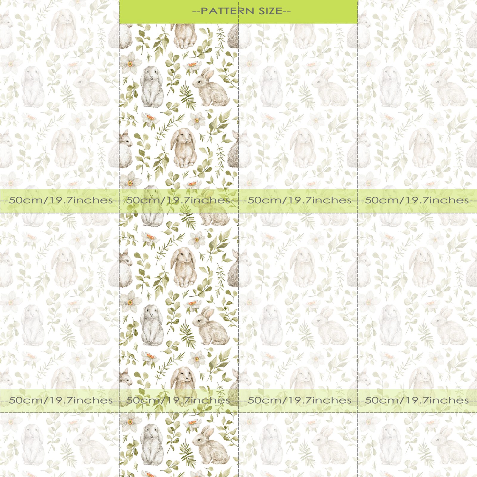 กระต่ายวอลล์เปเปอร์ห้องเด็กวอล - Baby Nursery Wallpaper Girl บทวิจารณ์และราคา