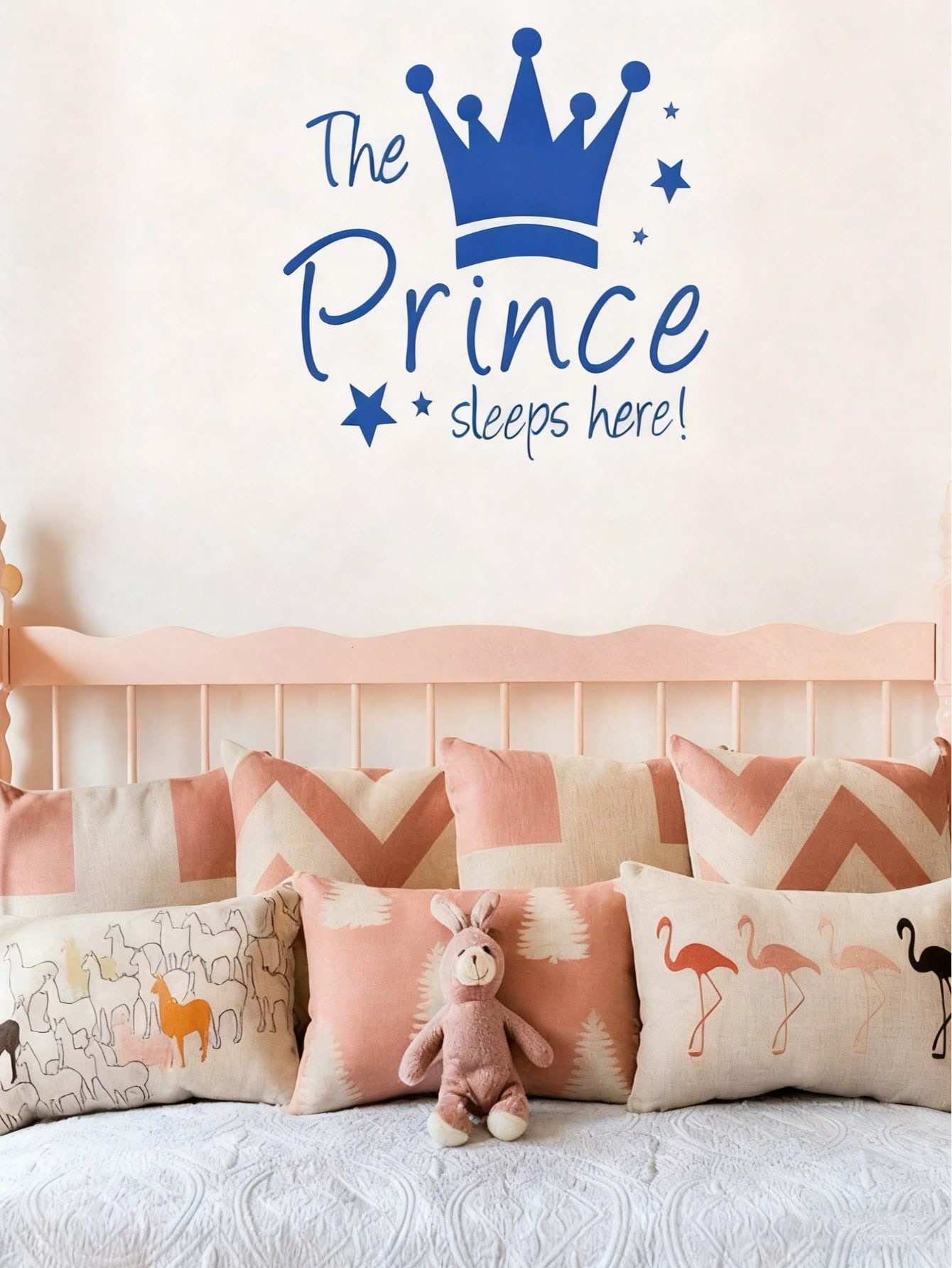 สติ๊กเกอร์ติดผนังรูปมงกุฎเจ้าห - Baby Nursery Wallpaper Girl บทวิจารณ์และราคา