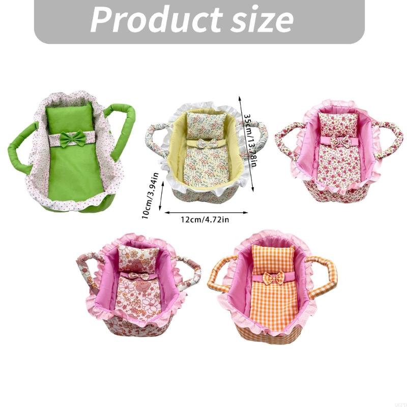 เตียงตะกร้าใส่ตุ๊กตาพร้อมหมอนแ - Baby Nursery Dolls บทวิจารณ์และราคา