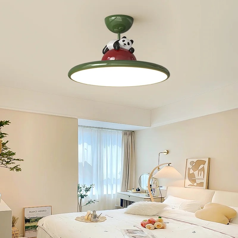 โคมไฟเพดาน LED ลายการ์ตูนแพนด้ - Baby Nursery Chandelier บทวิจารณ์และราคา