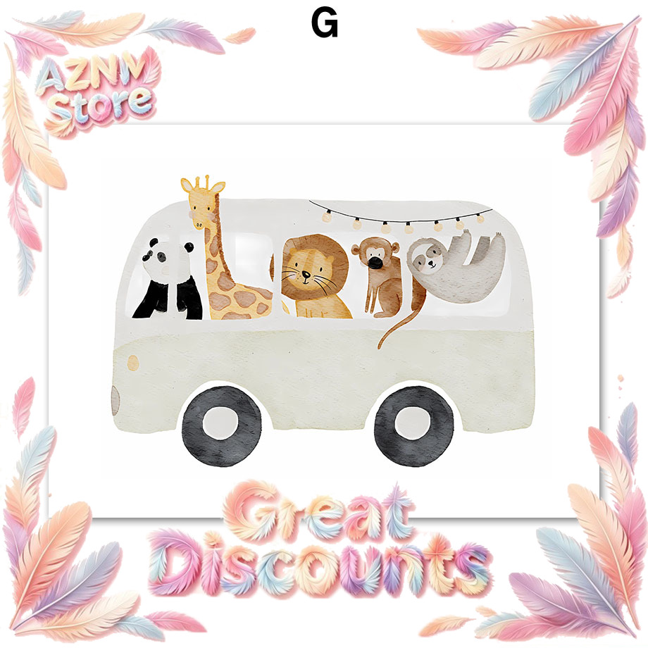 โปสเตอร์และภาพพิมพ์ลายสัตว์โบโ - Baby Nursery Elephant บทวิจารณ์และราคา