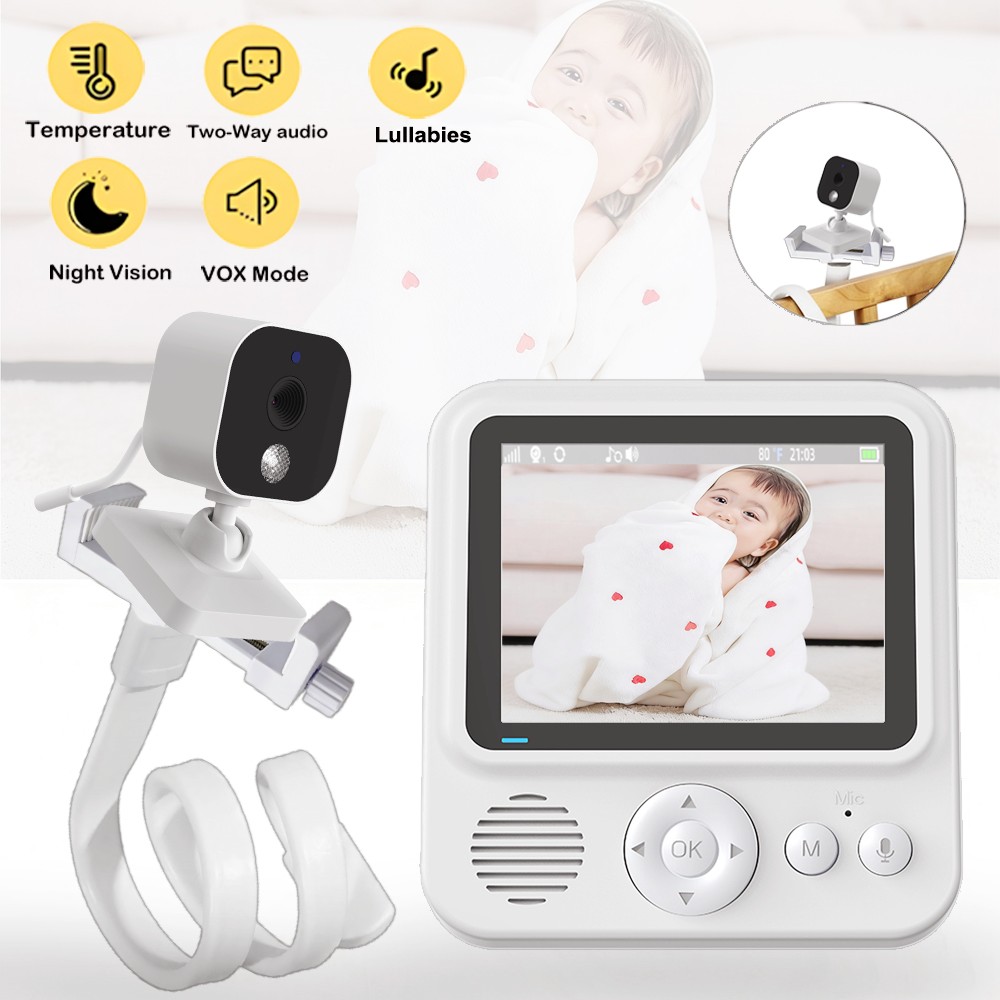 จอภาพวิดีโอสำหรับเด็ก 2.8 นิ้ว - Wearable Baby Monitor บทวิจารณ์และราคา