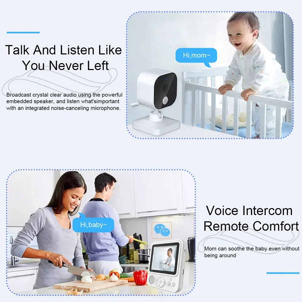 จอภาพวิดีโอสำหรับเด็ก 2.8 นิ้ว - Wearable Baby Monitor บทวิจารณ์และราคา