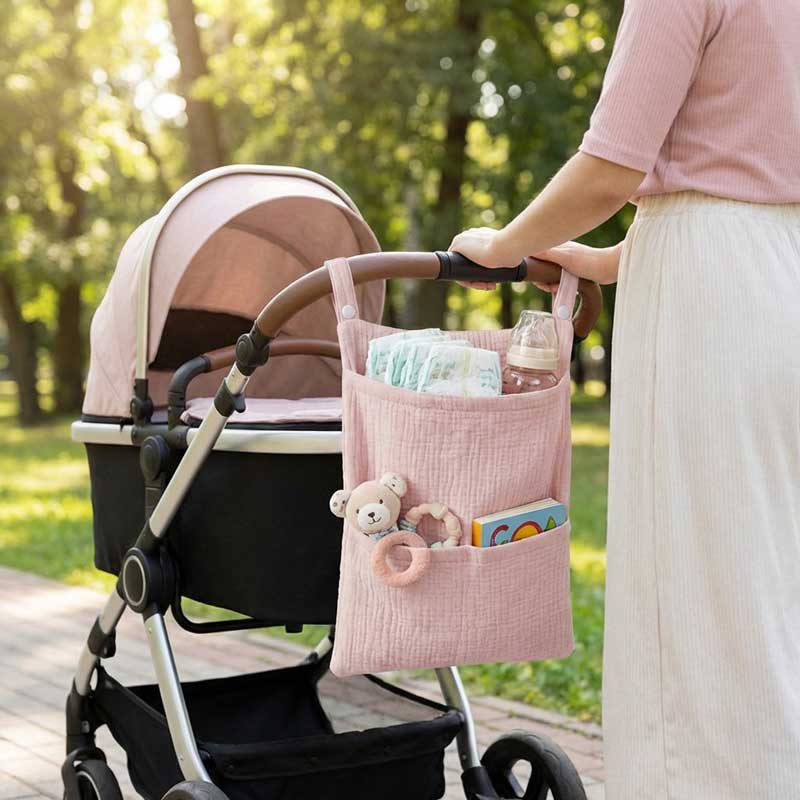 กระเป๋าแขวนรถเข็นเด็กผ้าฝ้ายแท - Baby Bag Nursery บทวิจารณ์และราคา