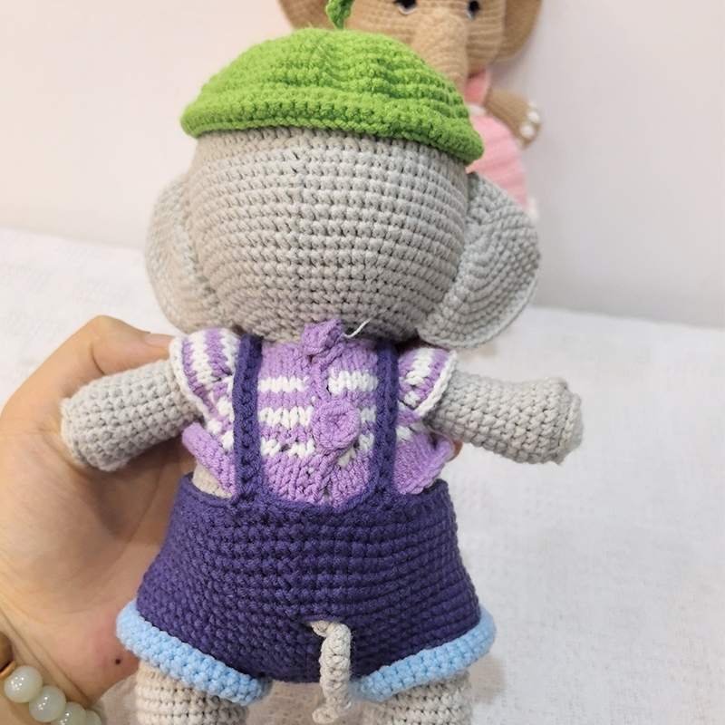 Handmade ถักโครเชต์ตุ๊กตาช้างต - Baby Nursery Dolls บทวิจารณ์และราคา