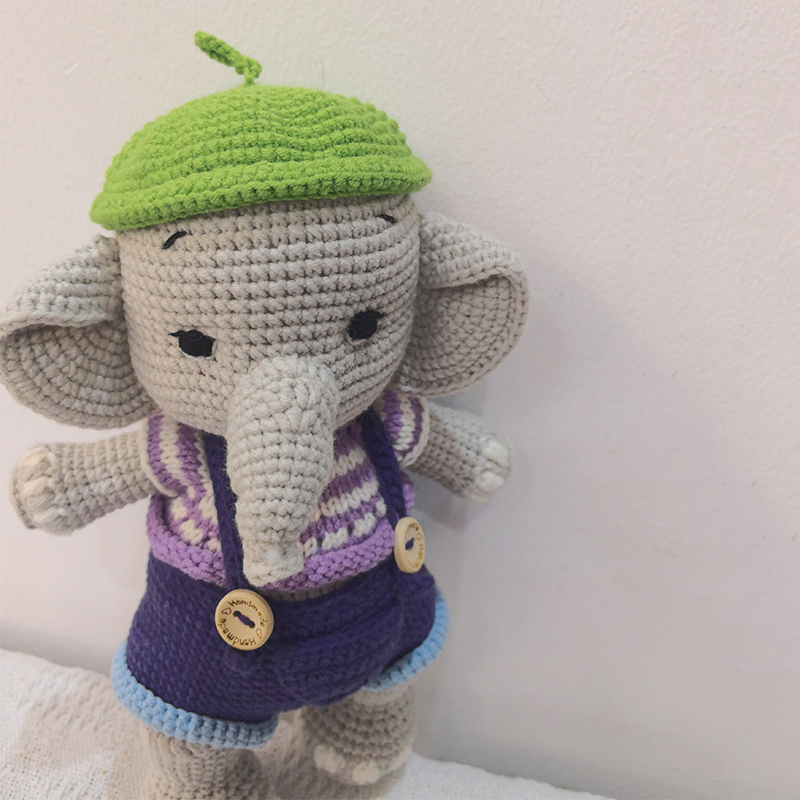 Handmade ถักโครเชต์ตุ๊กตาช้างต - Baby Nursery Dolls บทวิจารณ์และราคา