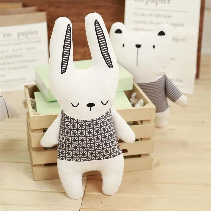 ตุ๊กตาผ้าฝ้ายรูปกระต่าย หมี ยู - Baby Nursery Dolls บทวิจารณ์และราคา
