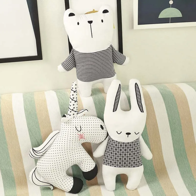 ตุ๊กตาผ้าฝ้ายรูปกระต่าย หมี ยู - Baby Nursery Dolls บทวิจารณ์และราคา