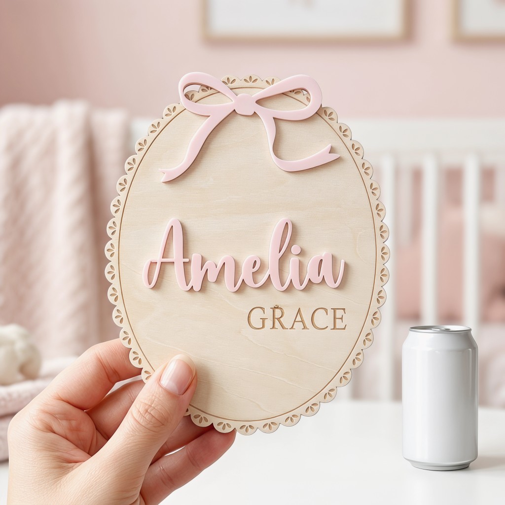 ป้ายชื่อไม้สำหรับเด็ก 1 ชิ้น พ - Baby Nursery Name บทวิจารณ์และราคา