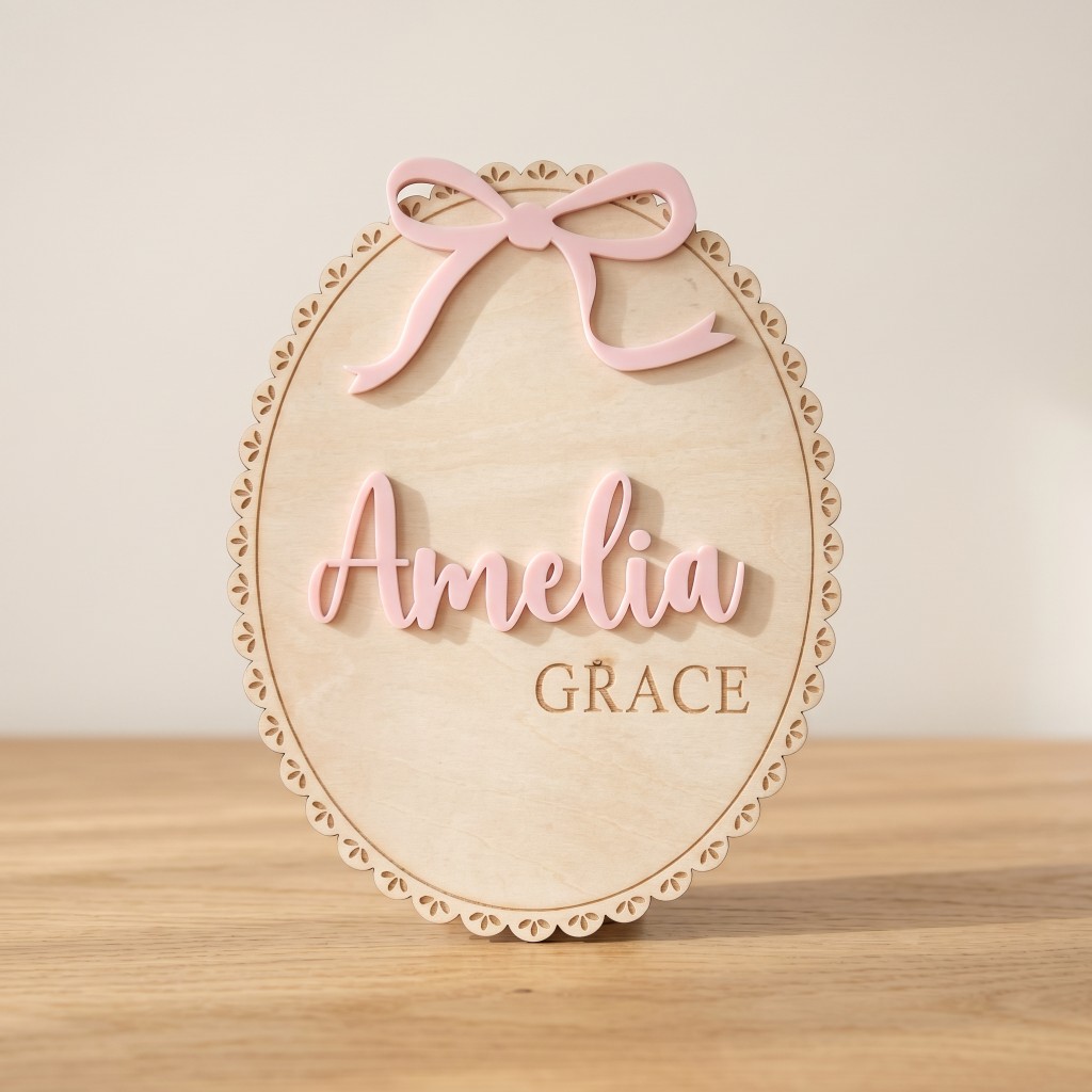ป้ายชื่อไม้สำหรับเด็ก 1 ชิ้น พ - Baby Nursery Name บทวิจารณ์และราคา