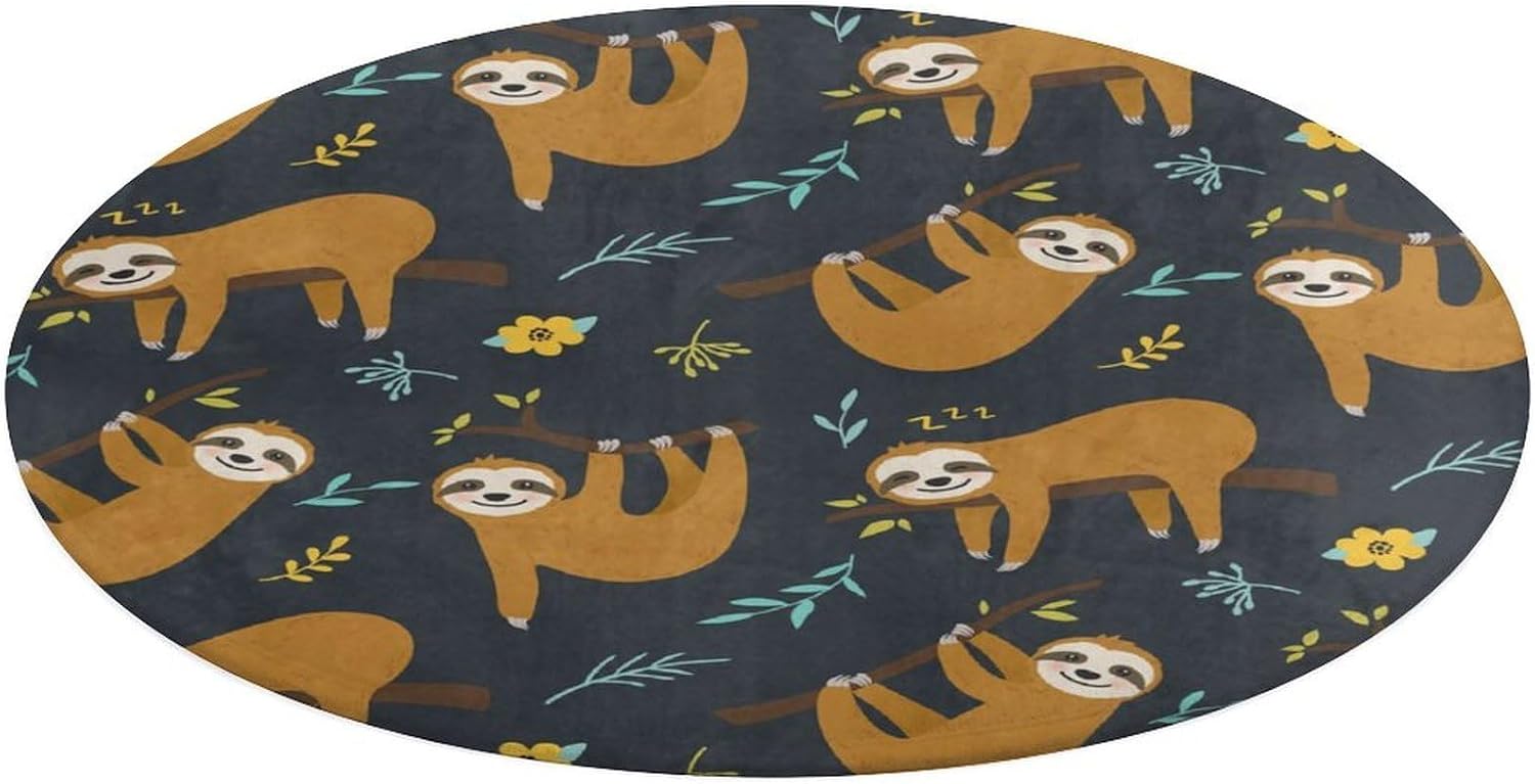 เบาะรองนั่งลายสลอธน่ารัก ลายป่ - Baby Nursery Jungle Rug บทวิจารณ์และราคา