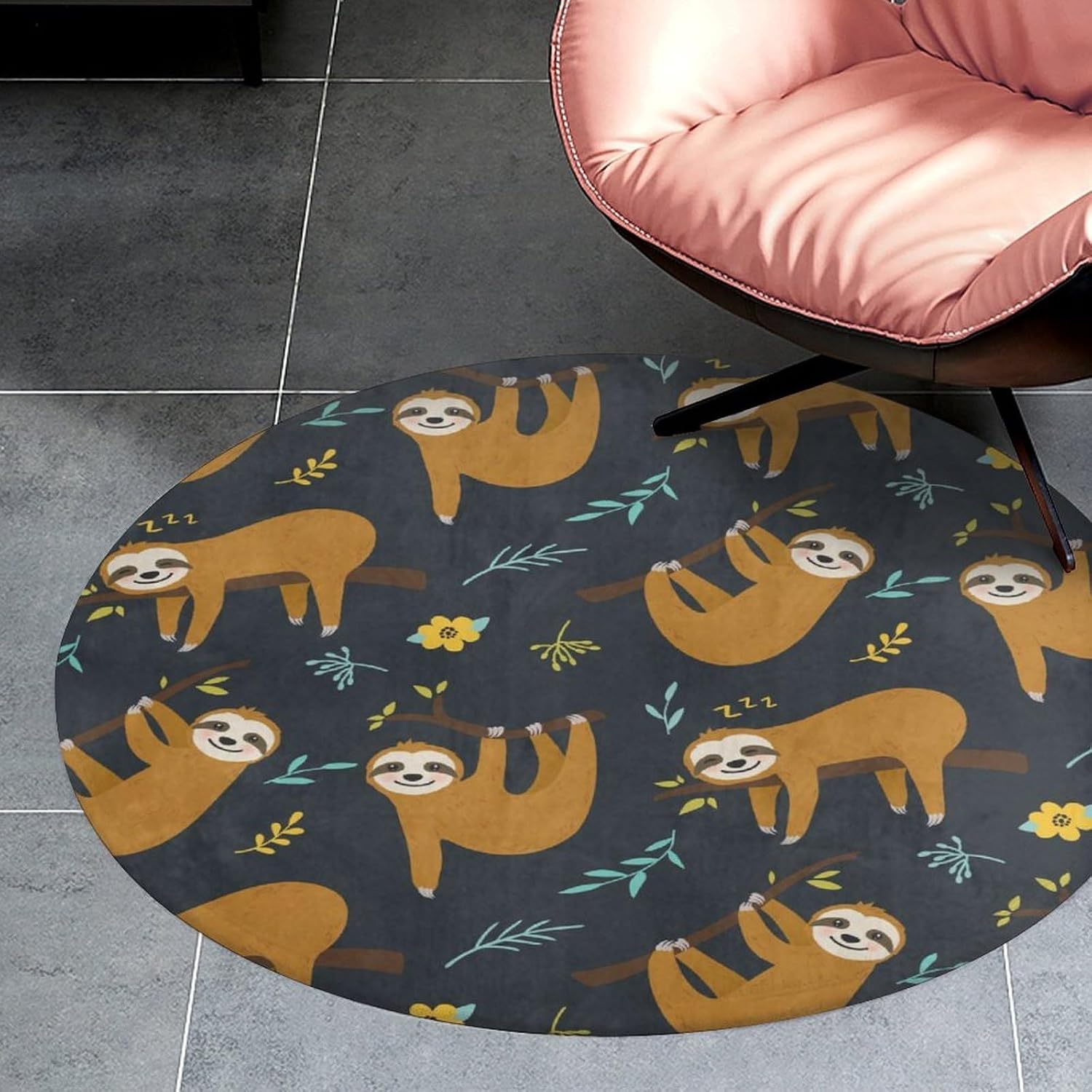 เบาะรองนั่งลายสลอธน่ารัก ลายป่ - Baby Nursery Jungle Rug บทวิจารณ์และราคา