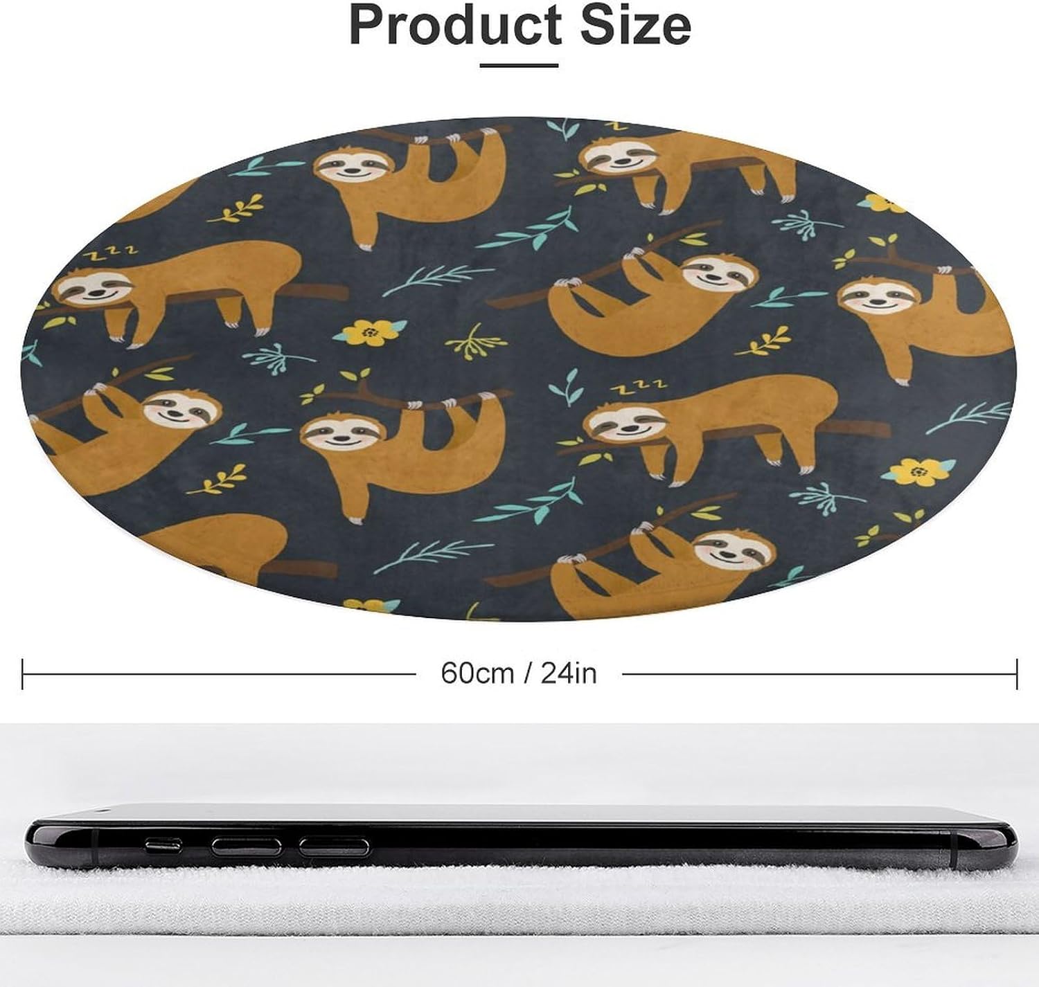 เบาะรองนั่งลายสลอธน่ารัก ลายป่ - Baby Nursery Jungle Rug บทวิจารณ์และราคา