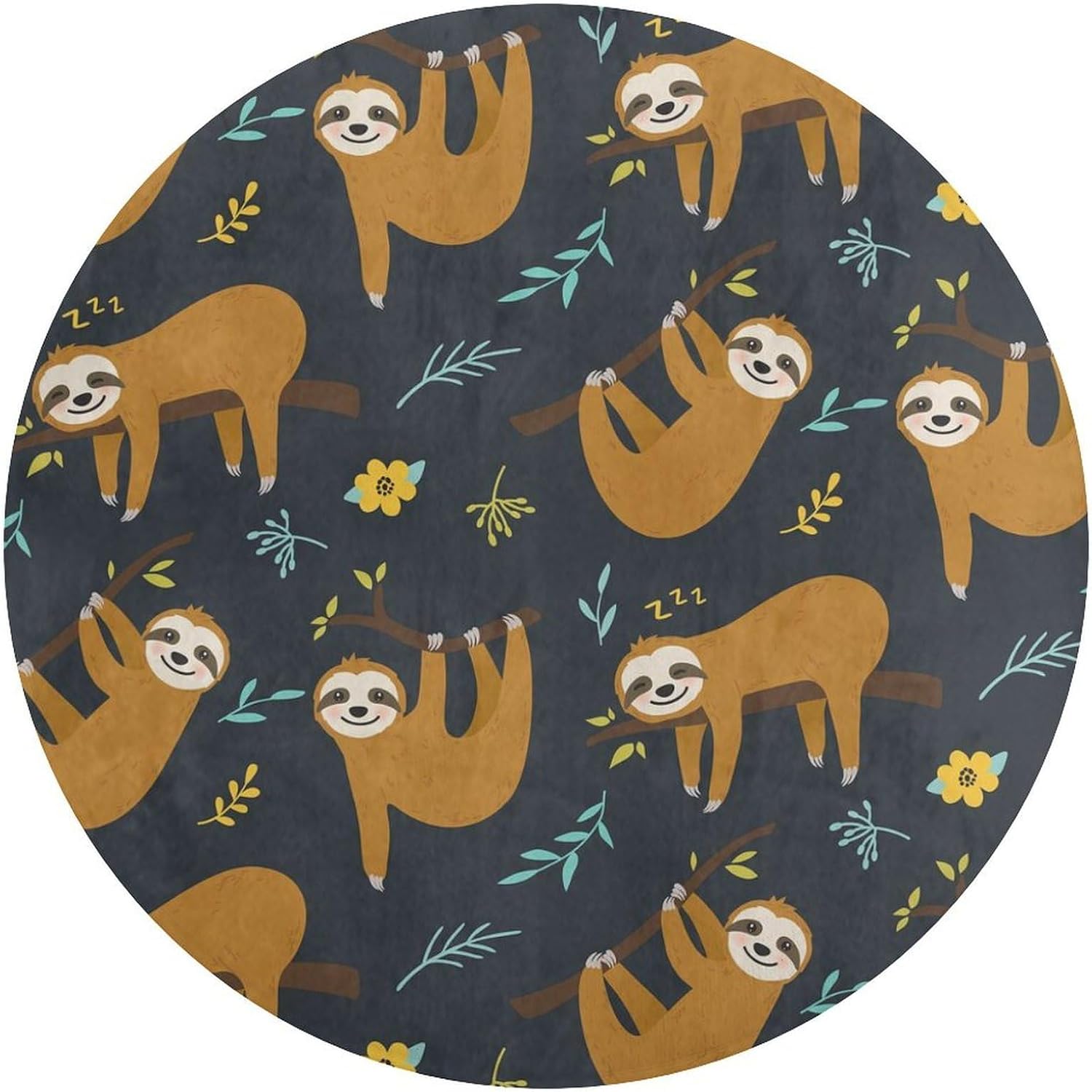 เบาะรองนั่งลายสลอธน่ารัก ลายป่ - Baby Nursery Jungle Rug บทวิจารณ์และราคา