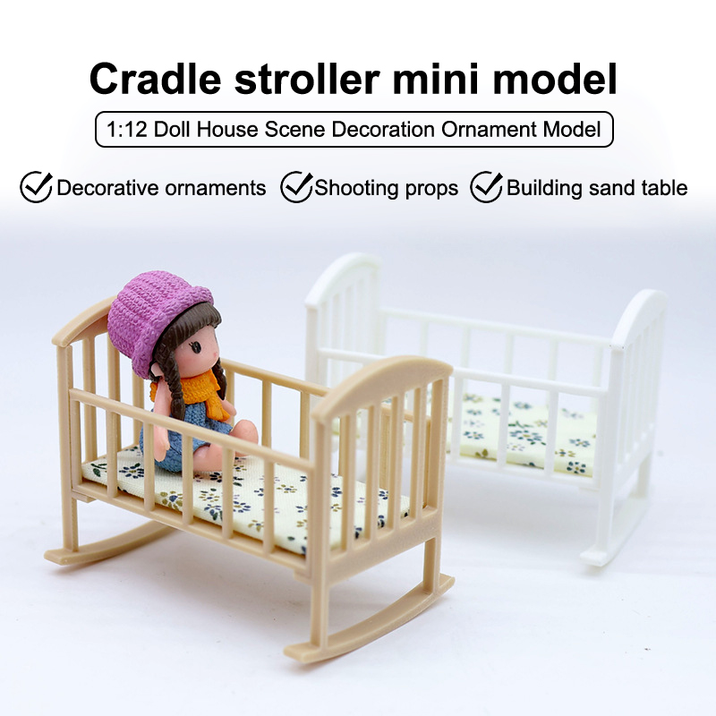 ⭐ ร้อนแรง ❗   เตียงโยกจิ๋วสำหร - Baby Nursery Dolls บทวิจารณ์และราคา