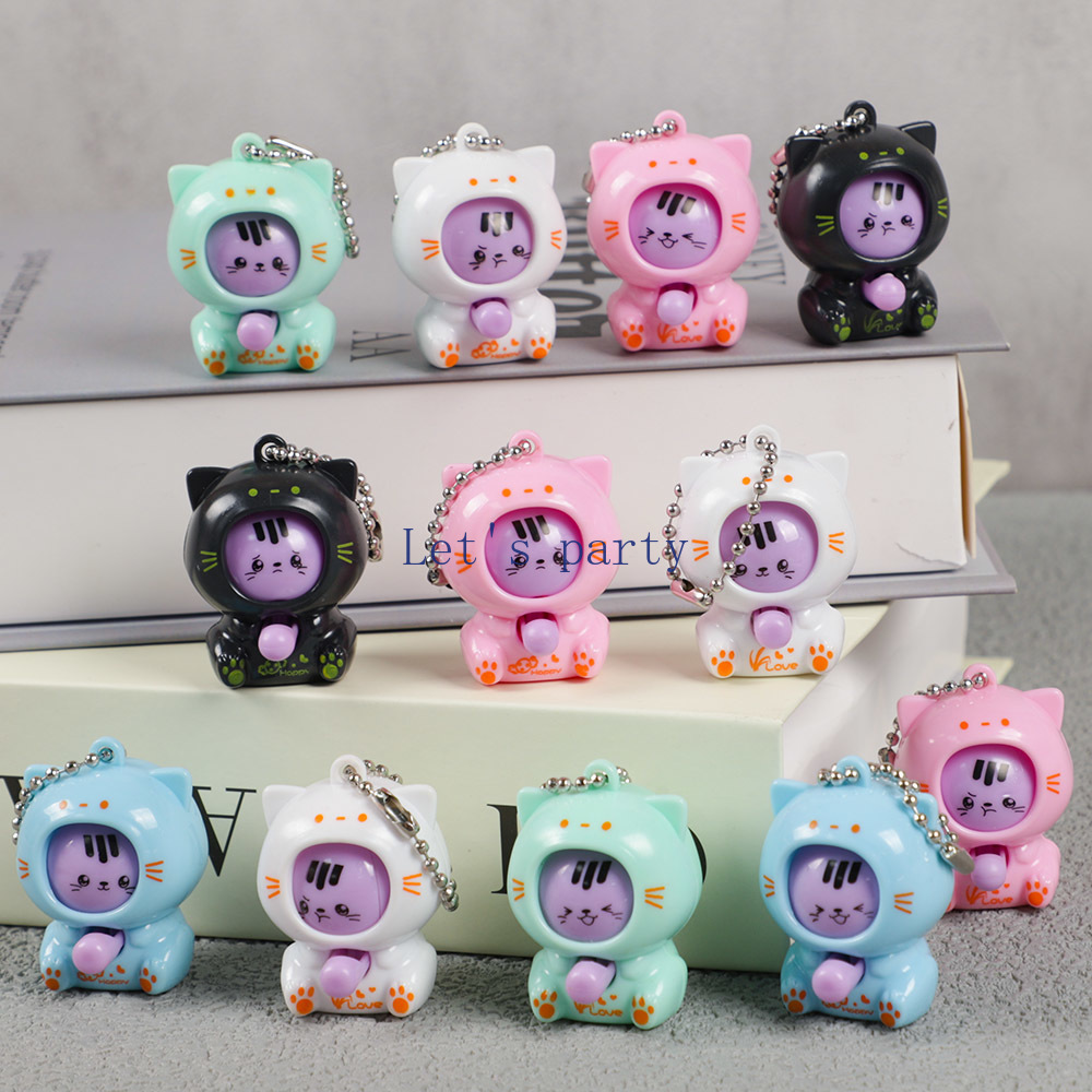 10 ชิ้นการ์ตูน Mini Cat Face เ - Baby Nursery Dolls บทวิจารณ์และราคา