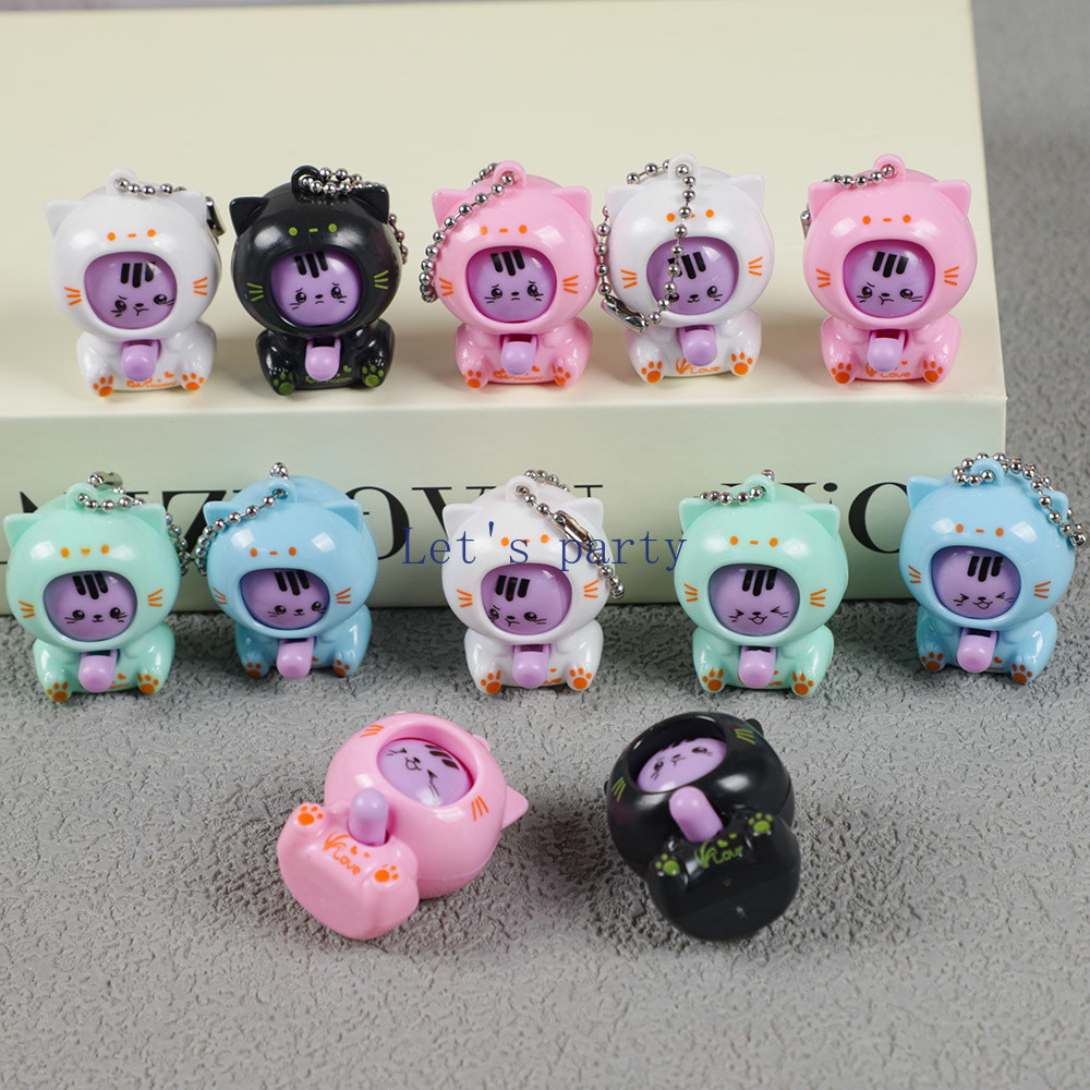 10 ชิ้นการ์ตูน Mini Cat Face เ - Baby Nursery Dolls บทวิจารณ์และราคา