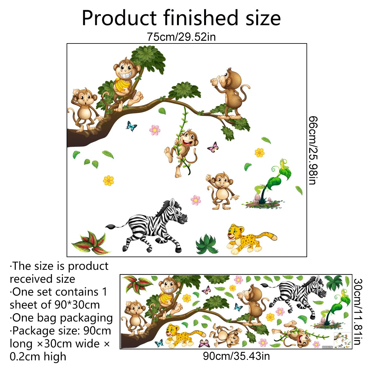 สัตว์ป่าสิงโต Sloth ลิงสาขา Le - Baby Nursery Wallpaper Girl บทวิจารณ์และราคา