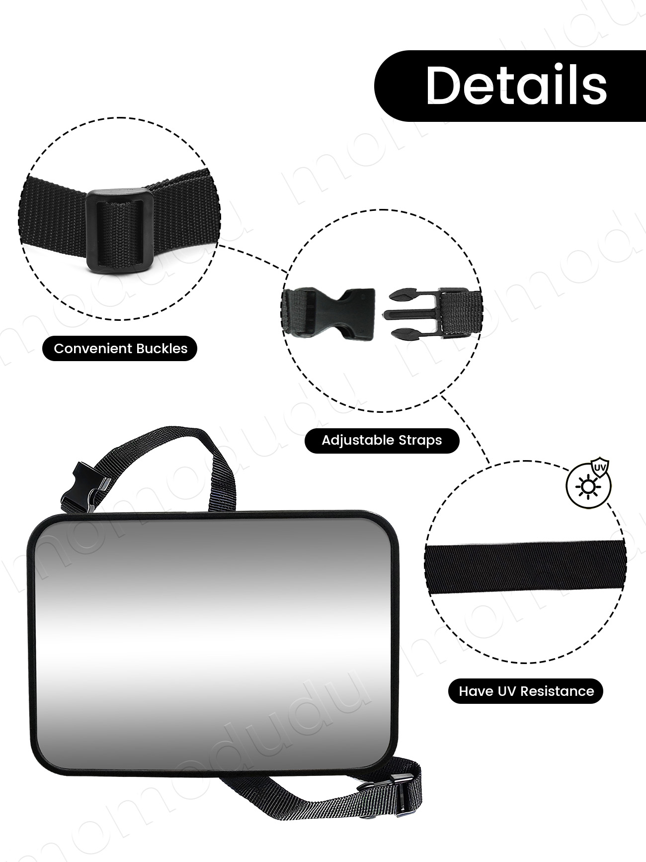 กระจกรถเด็กกระจกมองหลังเด็กทาร - Wearable Baby Monitor บทวิจารณ์และราคา