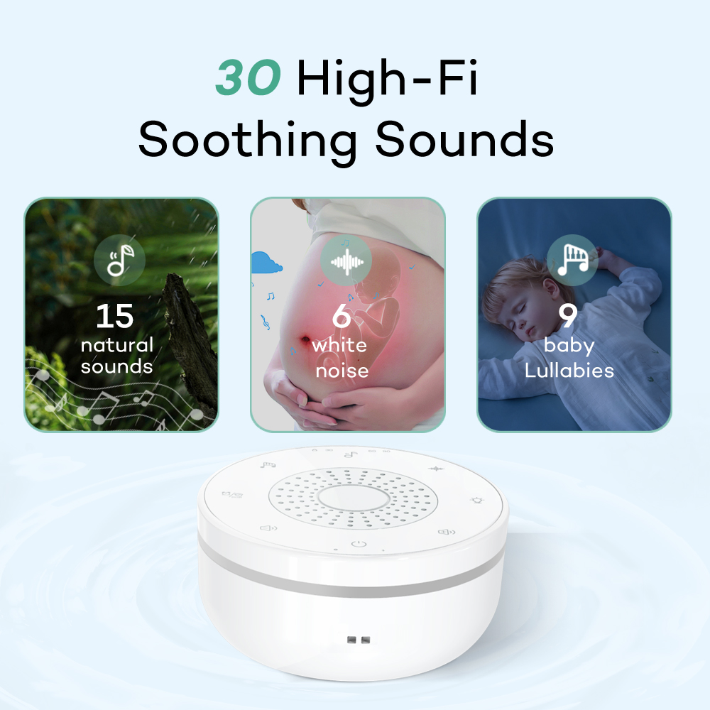 เครื่องเสียงไวท์นอยส์สำหรับเด็ - Baby Sound Machine White บทวิจารณ์และราคา
