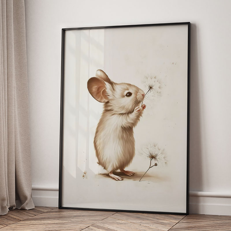 หมี กระต่าย สุนัขจิ้งจอก กวางก - Baby Nursery Paintings บทวิจารณ์และราคา