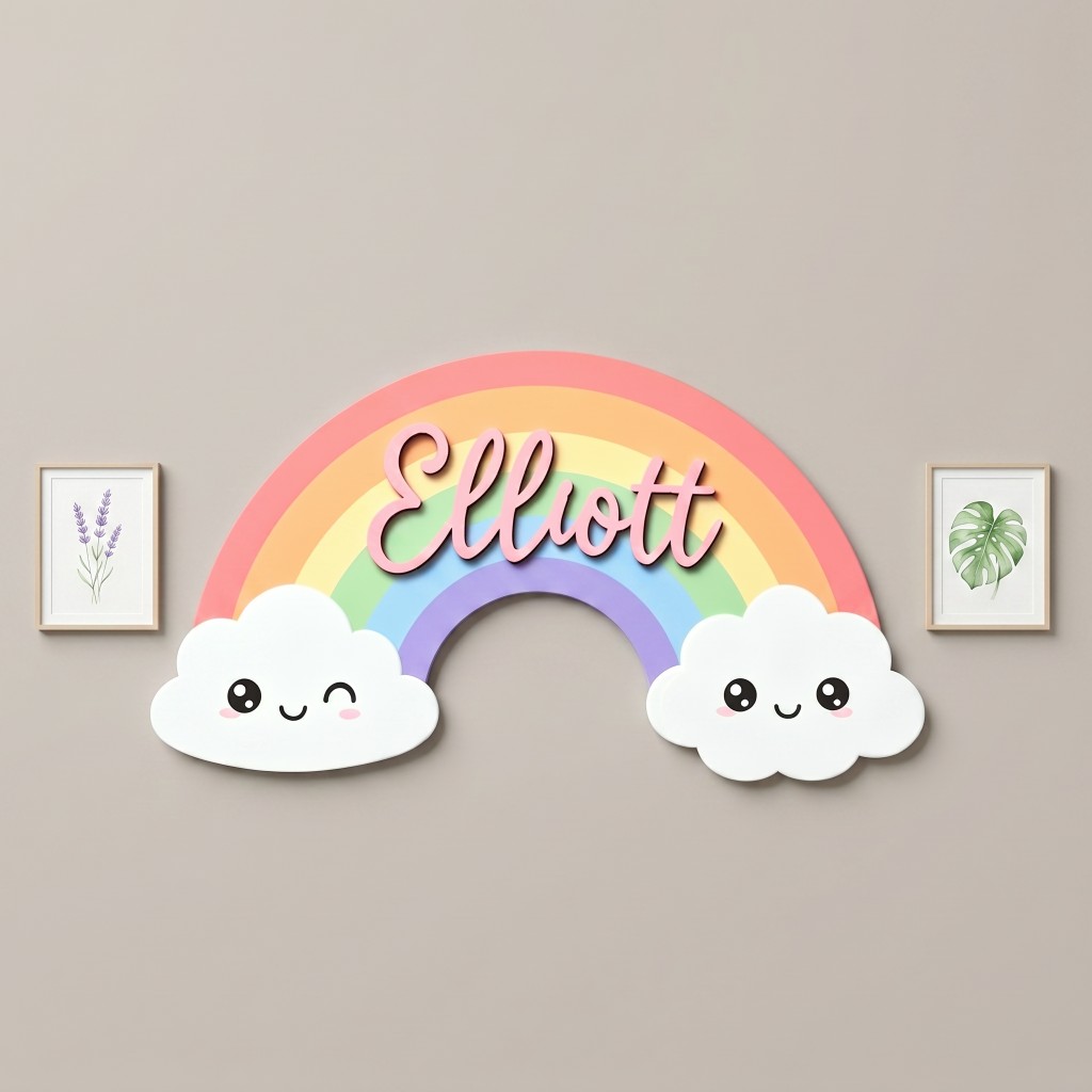 ป้ายชื่อไม้รูปเมฆยิ้มน่ารักแบบ - Baby Nursery Keepsake บทวิจารณ์และราคา